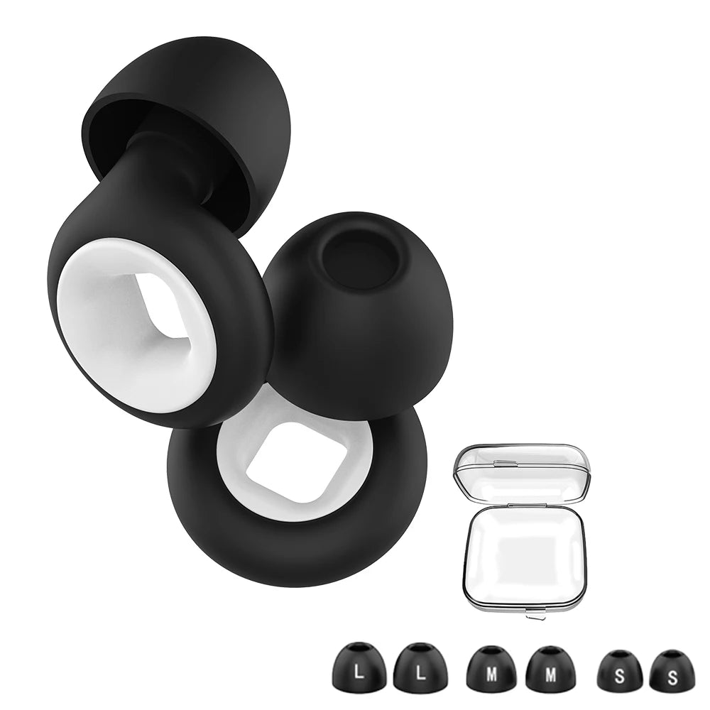 Shining Color Earplugs for Sleeping Noise Cancelling Silicone Hearing Protection Earplug for Work Travel Protetor Auricular