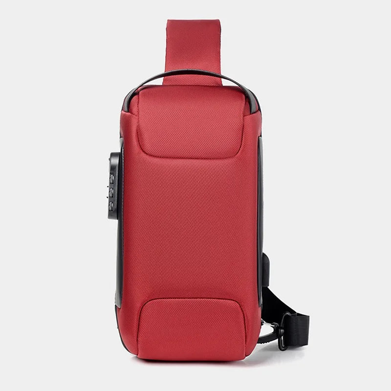 Anti-Theft USB Crossbody Bag – Waterproof & Stylish