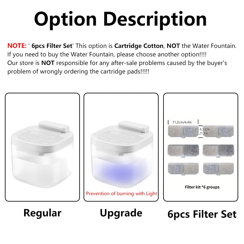 "3L USB Cat Water Fountain – Quiet Pump, Filter & Auto Shut-Off"