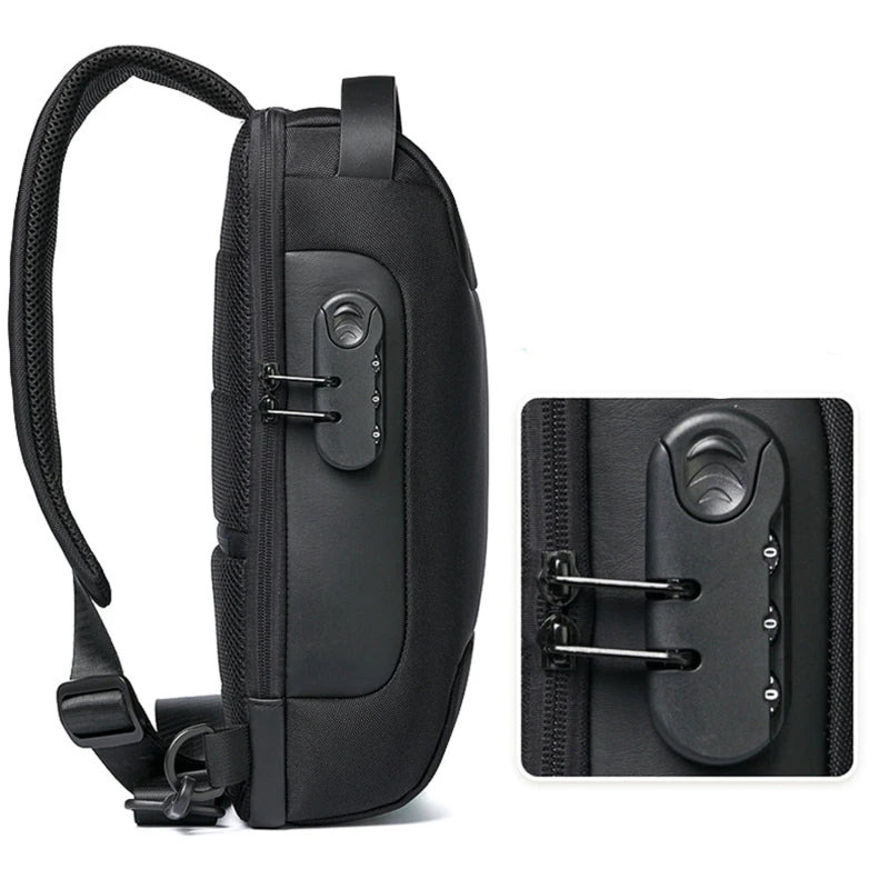 Anti-Theft USB Crossbody Bag – Waterproof & Stylish