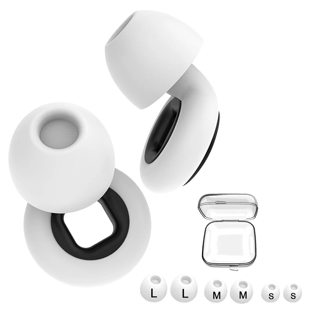 Shining Color Earplugs for Sleeping Noise Cancelling Silicone Hearing Protection Earplug for Work Travel Protetor Auricular