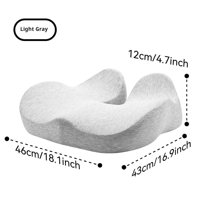 Thickened Memory Foam Cushion for Office Chair, Breathable Seat Pad to Relieve Back Pain and Hemorrhoids Office Sitting Artifact