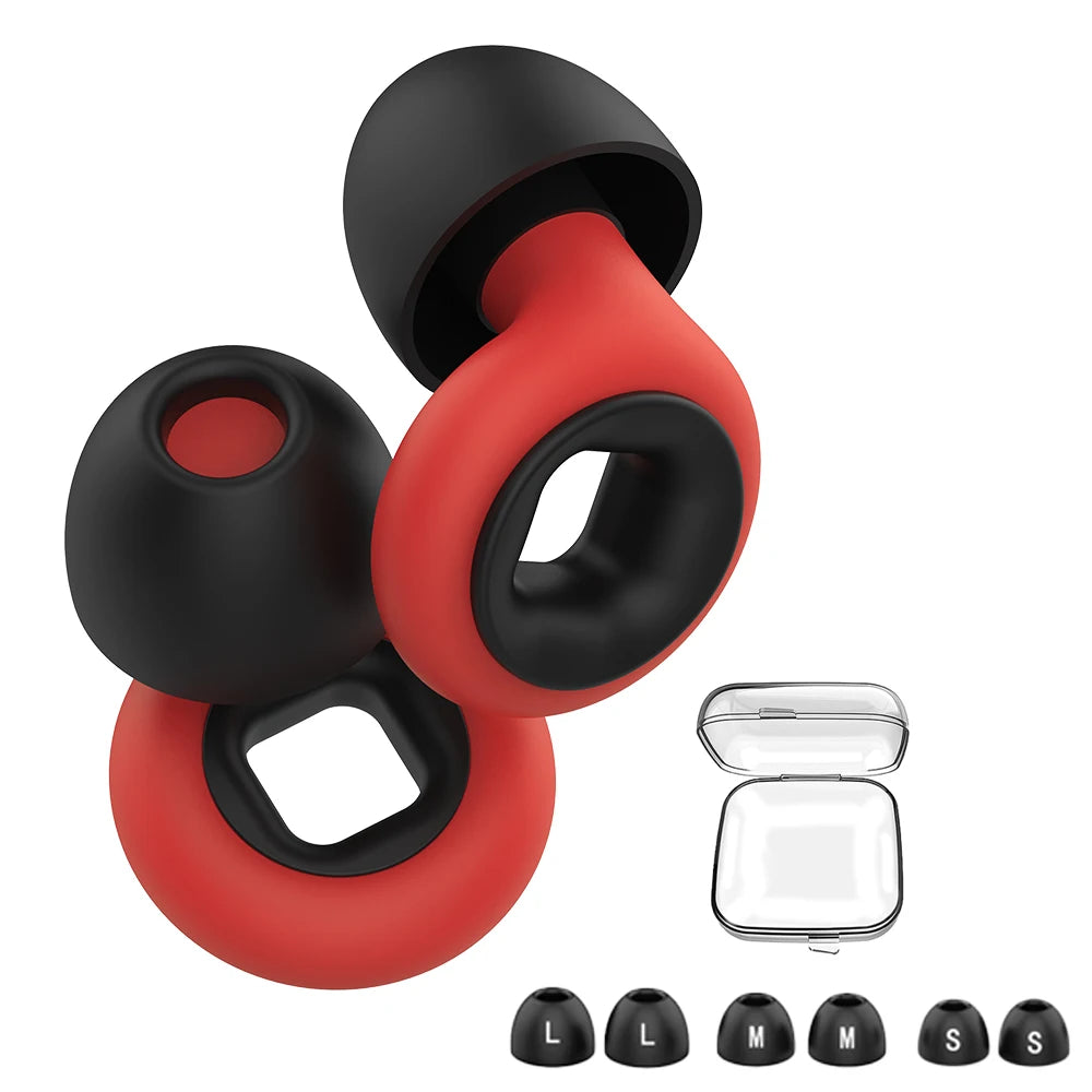 Shining Color Earplugs for Sleeping Noise Cancelling Silicone Hearing Protection Earplug for Work Travel Protetor Auricular