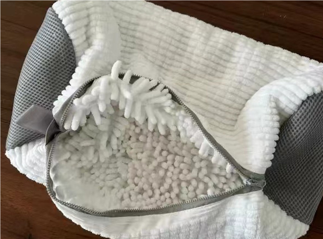 Shoe Laundry Bag – Zippered Cotton Washing Bag for Sneakers