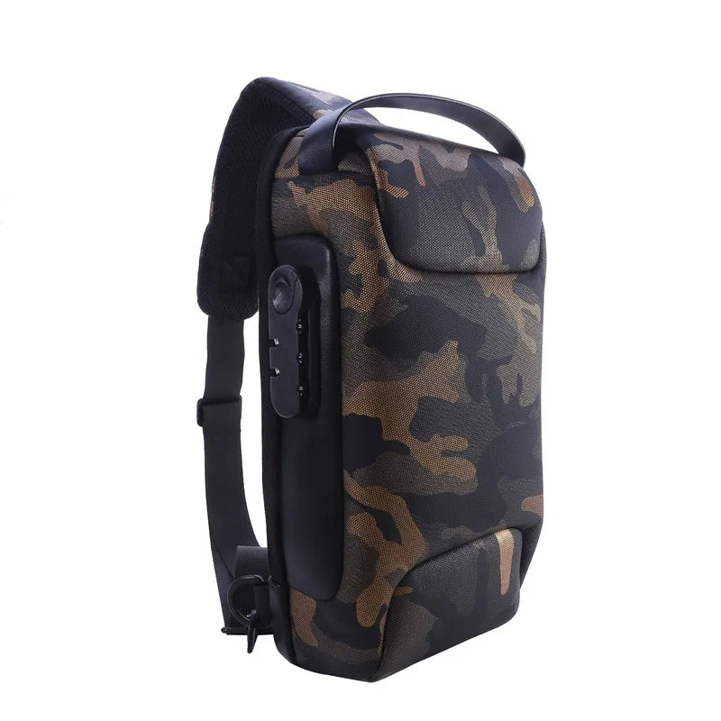 Anti-Theft USB Crossbody Bag – Waterproof & Stylish
