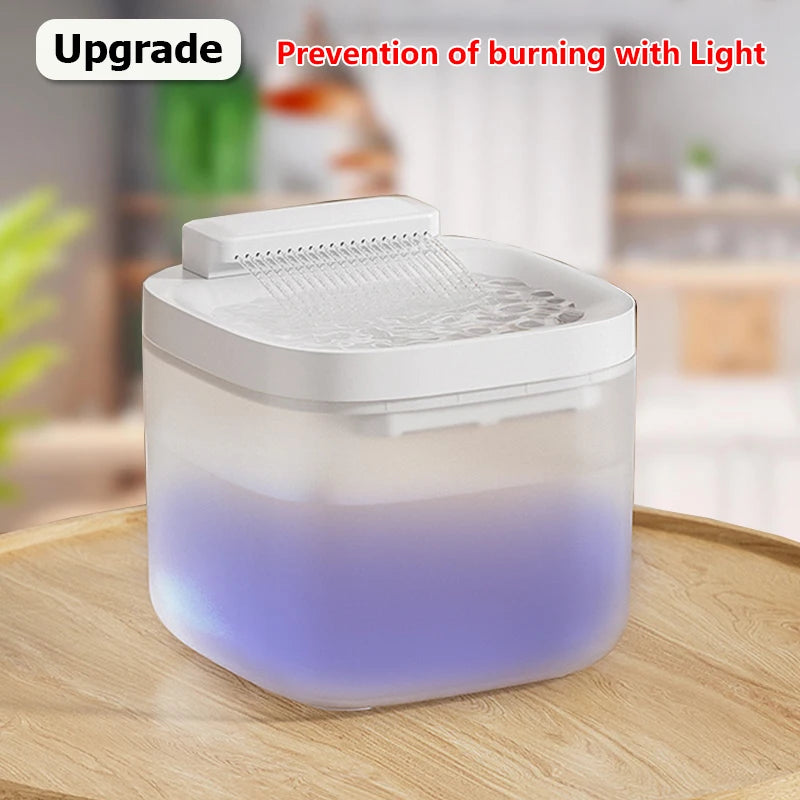 "3L USB Cat Water Fountain – Quiet Pump, Filter & Auto Shut-Off"