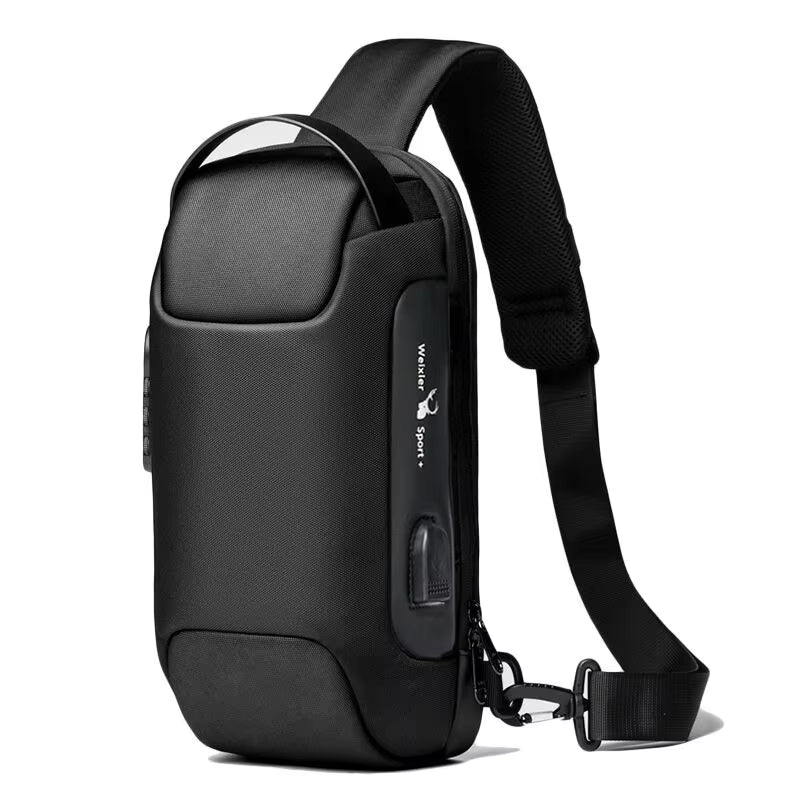 Anti-Theft USB Crossbody Bag – Waterproof & Stylish