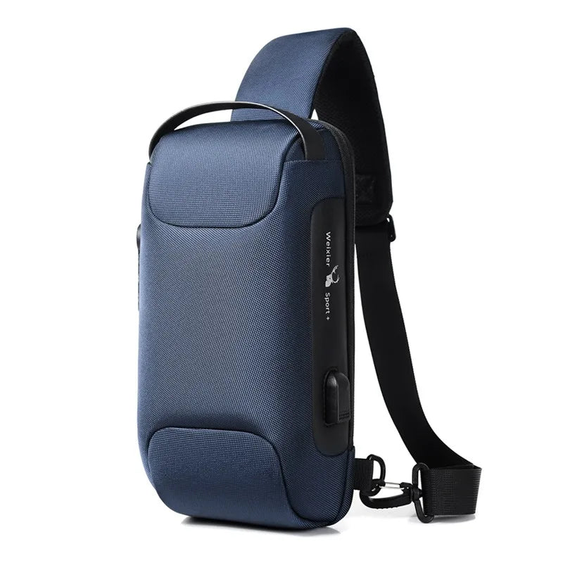 Anti-Theft USB Crossbody Bag – Waterproof & Stylish
