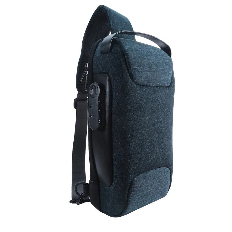 Anti-Theft USB Crossbody Bag – Waterproof & Stylish