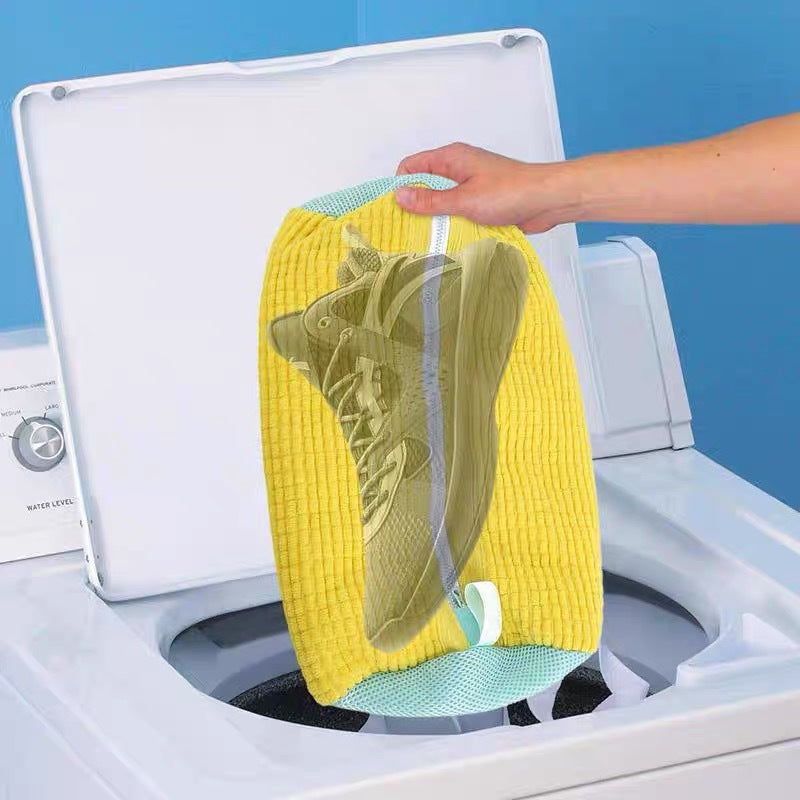 Shoe Laundry Bag – Zippered Cotton Washing Bag for Sneakers